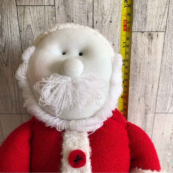 Home Trends Decorations Holiday Sweater Knit Weighed Santa 12'' - Picture 10 of 11